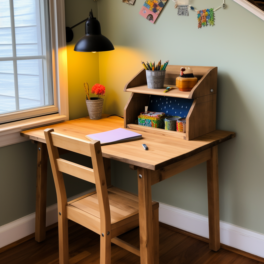 jamie128 a cozy homeschooling setup a small wooden desk with ed 75b8d923 7b30 4aa0 9f55 57916cc193f7