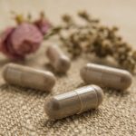 placenta ground and put into capsules